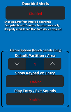 Advance Touch Screen Remote Options